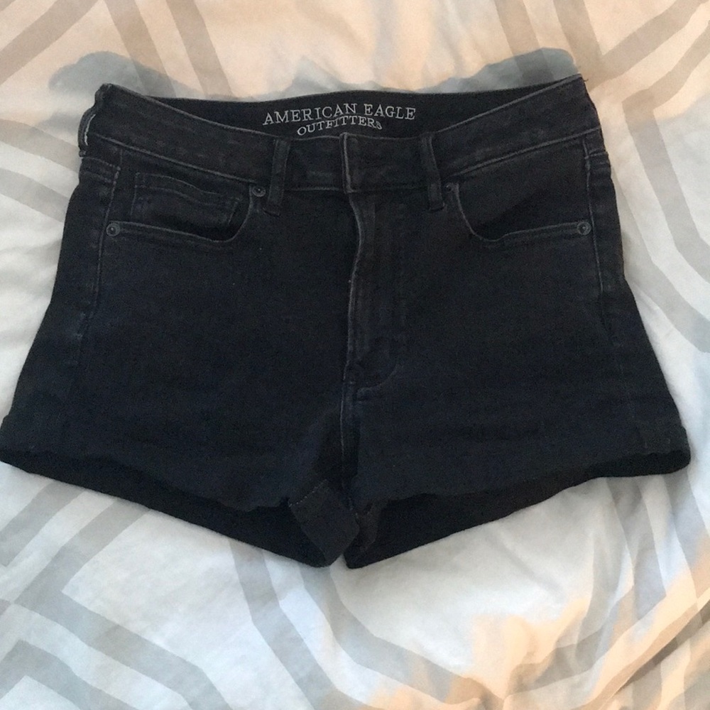 American Eagle Black Denim Shorts